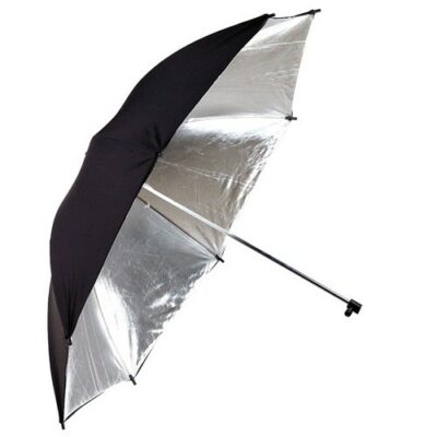 Phottix Reflective Studio Umbrella, Silver/ Black – 40in/ 101cm