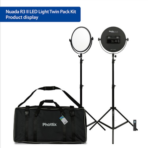 Phottix Nuada R3 LED Light Twin Kit Set PH81437 