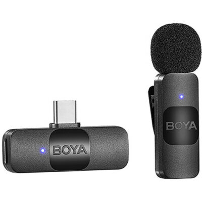 BOYA BY-V10 Ultracompact Wireless Microphone System with USB-C Connector for Mobile Devices
