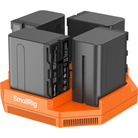 SmallRig NP-F970 4-Channel Camera Battery Charger & 4-Battery Kit 4834